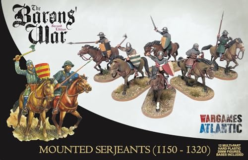 Mounted Serjeants collection The Barons War Wargames Atlantic