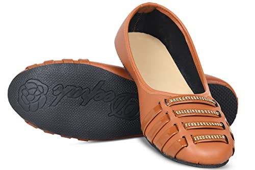 Image of Synthetic Leather Women Fashion Designer for Girls Women Casual Footwear Party Best Festive and Occassional Juti Fashionable Loafer Jutti Women Fashion Slipper Loafer Shoes I (Patti Bellies) I