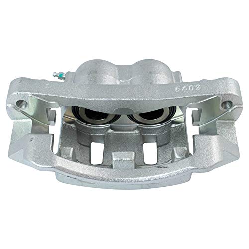 Image of TRQ Front Driver and Passenger Side Brake Caliper Set Caliper Brackets Hardware Compatible with 99-04 Ford F-250 Super Duty 99-04 Ford F-350 Super Duty 00-05 Excursion