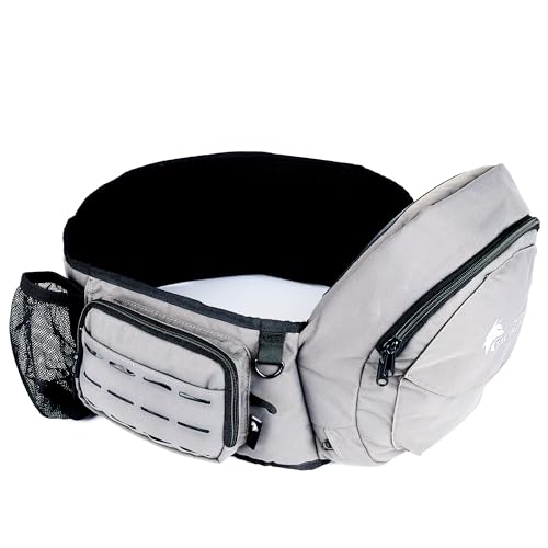 WOLF TACTICAL Baby Hip Carrier – Toddler and Baby Hip Seat Carrier with Adjustable Waistband, Storage Pockets, Ergonomic Design, Up to 45lbs