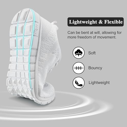 FUDYNMALC Womens Sneakers Tennis Shoes: Fashion Lightweight Non Slip Footwear for Running Walking Casual4