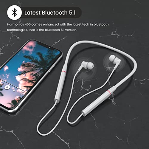 Image of Portronics Harmonics 400 Bluetooth Wireless Sports Headset with 12Hrs Playtime, Type-C Charging Port, Magnetic Latch, Voice Assistant(Grey)