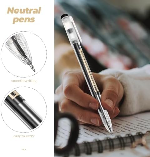 NUOBESTY 12 adet paket jel kalem, tam uçlu, ofis ve okul yazı gereçleri için, yumuşak yazma hissi ve orta uçlu - Görsel 6