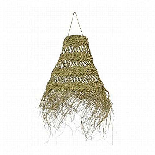 HERSIG - Tulipa Lampara Techo - Lampara de Techo de Esparto - Tulipas Lamparas - Lámpara Colgante Artesanal Estilo Rústico, Ideal para Decoración Boho en Salón, Comedor o Dormitorio - 50cm