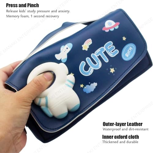 Image of Pencil Case, Cute Cartoon Pencil Pouch 3D Embossed Design Novelty Pencil for Case Gift for Students Kids (Cute New Pouch)