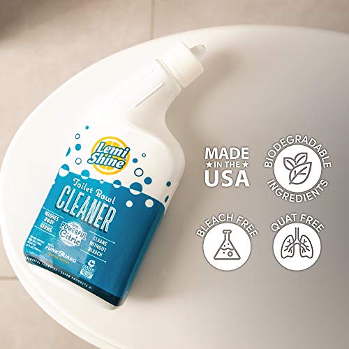 Lemi Shine Toilet Bowl Cleaner, Bleach-Free, Removes Tough Stains And Odor, Award-Winning (24 Oz, 6 Pack) #TOP5
