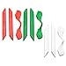 Imytpft Red/Green/White Compatible/Replacement Silicone Leg Set For Oakleys Radarlock Sunglasses Rubber Kit