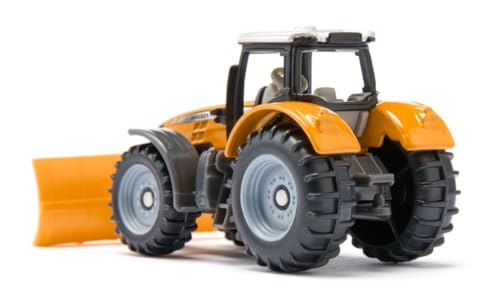 Tractor Massey Ferguson con pala de nieve a escala miniatura 4