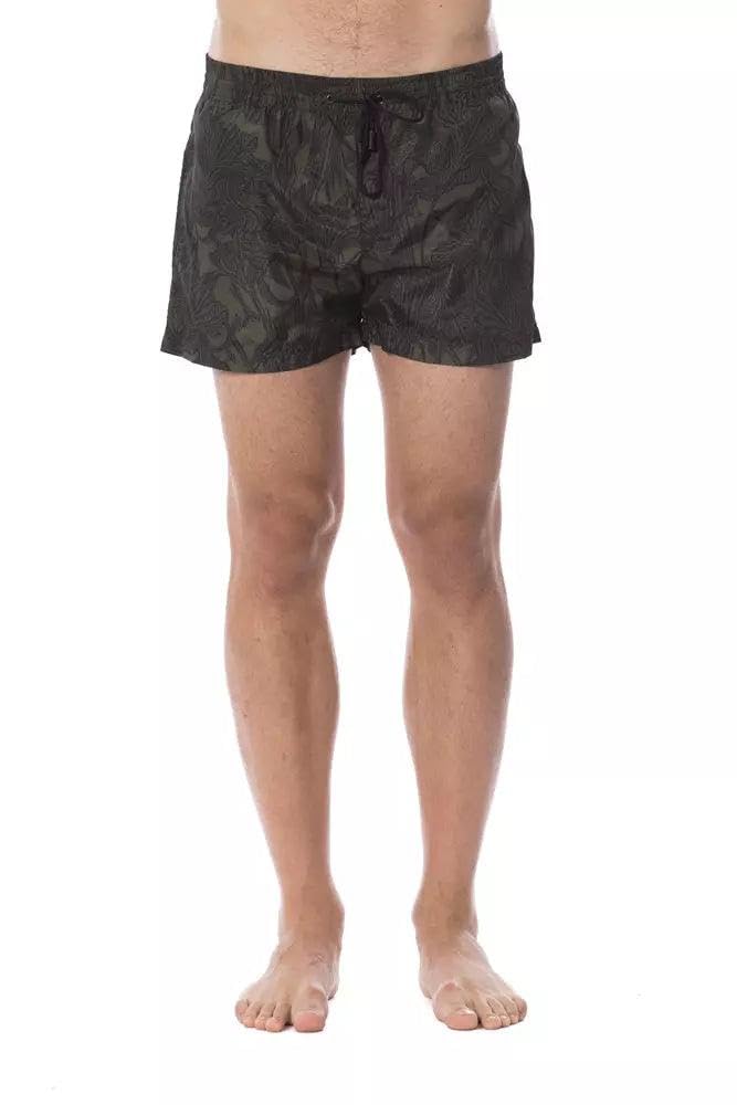Roberto Cavalli Beachwear - Bañador tipo bóxer Militar L