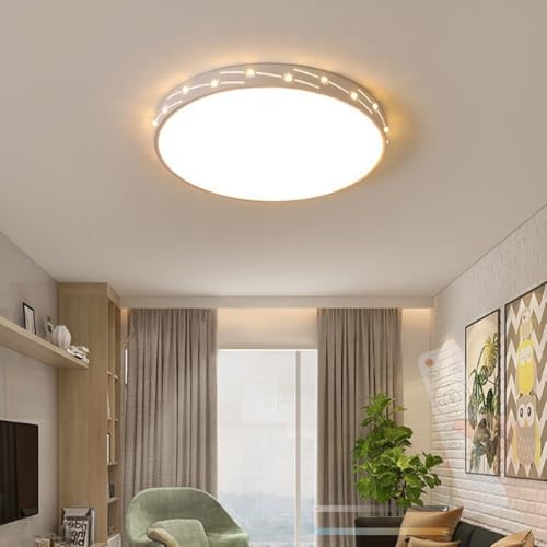 Plafonnier LED moderne acrylique rond 50cm pour salon et chambre