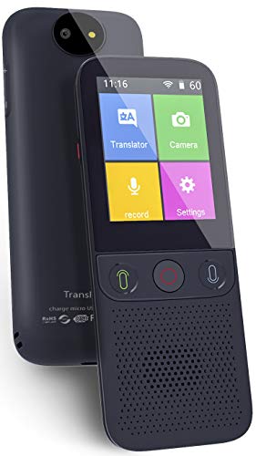 Instant Voice Language Translator Device Support 137 Languages,Two Way WiFi/Hotspot/Offline Portable Translator 2.4inch