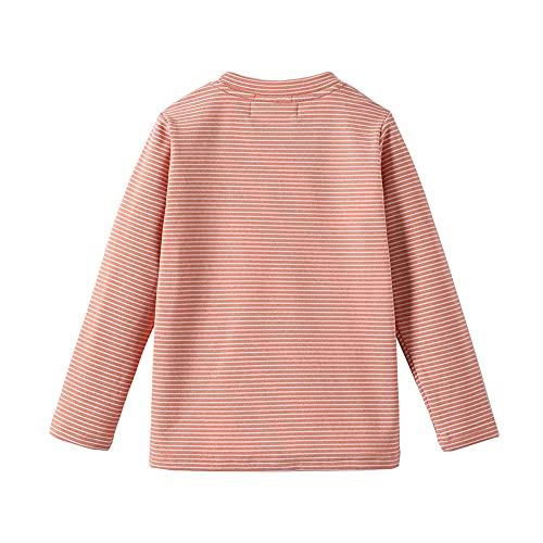 Image of Mud Kingdom Little Girls Long Sleeve Tee Shirts Soft Turtleneck Layering Pullover Slim Stretchy Tops