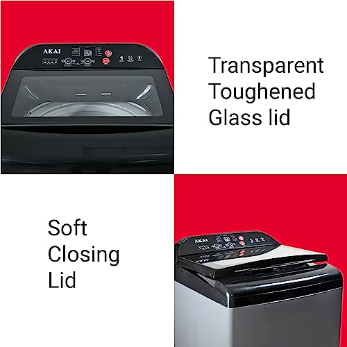 Image of Akai 8 Kg Fully-Automatic Top Loading Washing Machine (AKFA-80DGGR)