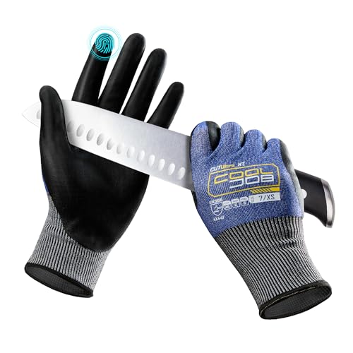 COOLJOB 1/3 Pairs A9 Cut Resistant Fishing Gloves,...