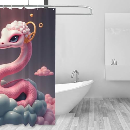 Rideau de douche serpent pour stopper l'eau et éliminer les moisissures - 6