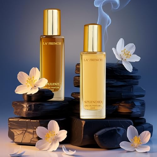 Image of La French Unisex Perfume Gift Set Opulent & Splendid | Long Lasting Eau De Parfum | Perfume for Men & Women | Premium Travel Size Perfumes | Set 2x20ml | Fragrance Set