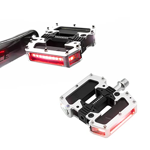57% MORE VISIBLE - Studies show that bike lights that amplify your pedaling motion make you 57% more visible on the road than standard front and rear bike lights. The ultra-bright Redshift Arclight LED bike pedals with lights are perfect for day or night riding because they surround you with 360 degrees of illumination to maximize your safety and visibility.