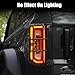 Tail Light Cover Compatible with 2021-2025 Ford Bronco Badlands, Outer Banks, Wildtrak, Heritage Limited Edition, Everglades 2/4 Doors(Only LED Light), Rear Lamp Guard Protector Exterior Accessories