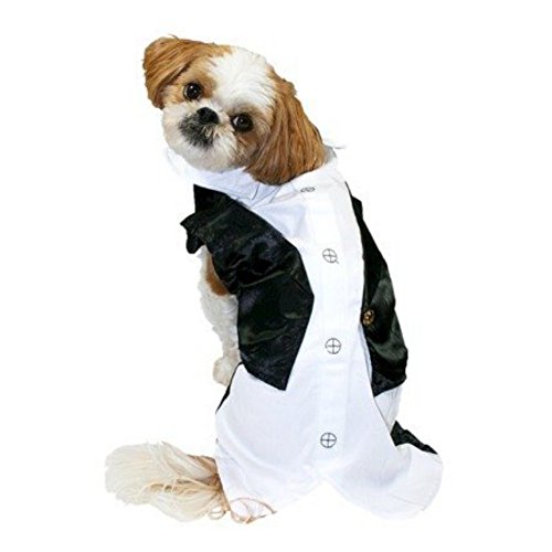 Disfraz de esmoquin para perro talla X-Small