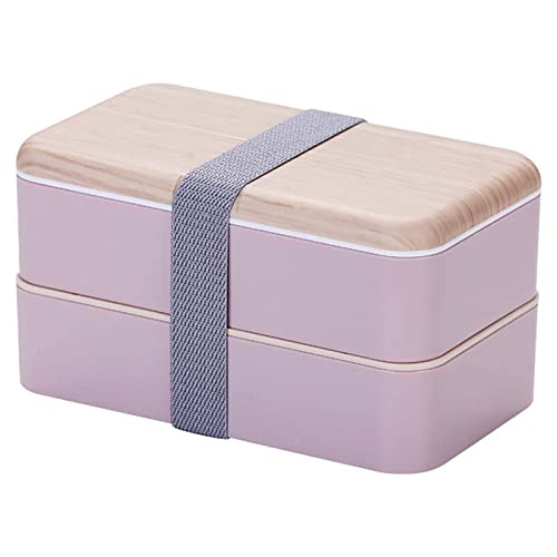 CHAMEEN Caja de almuerzo Bento para el transporte de comidas, color blanco, bento, caja de almuerzo, para niños, bento, fiambrera y almuerzo, set de comida japonesa