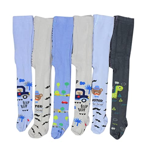 TupTam Baby Jungen Strickstrumpfhose 6er Pack, Farbe: Farbenmix 2, Größe:...