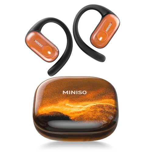 Image of MINISO MS185 Open Ear Headphone,Wireless Earbuds Stereo Sound Bluetooth 5.4,Adjustable Earhook Earphones 40 Hours of Playtime with Microphone,fit for Running, Sports, Exercise