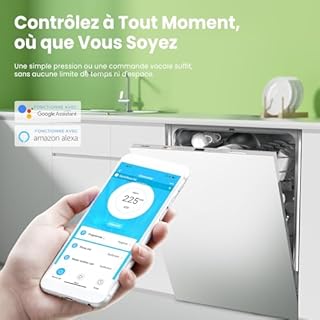 COMFEE' CDWPB1215PB-EU Lave-vaisselle Entièrement Intégré avec 12 Couverts, Lavage Cloud Wash, Séchage Supplémentaire, Lave-vaisselle Encastrable avec Démarrage Différé, Lavage Rapide - Blanc