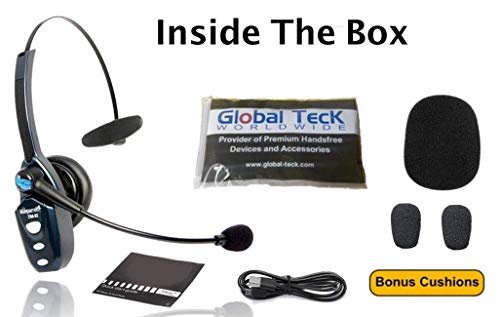 Global Teck Worldwide Blueparrott B250 Xts With Extra Cushions Bluetooth Headset #TOP2