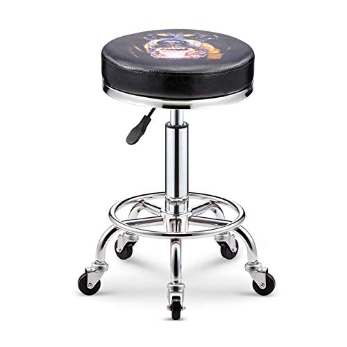 Tabouret de maître en cuir pour salon de coiffure et soins - 2