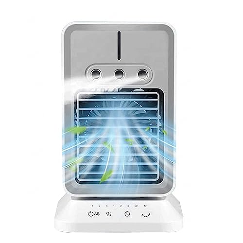 Best Portable Air Conditioner for Bedroom Without Hose: Quiet Cooling Solutions VVLXRIC Mini Aircon USB,3 in 1 Climatizzatore Senza unità Esterna A Parete Serbatoio dell'Acqua da 300 Ml,Silenzioso Condizionatore per Camper per L'Home Office