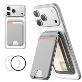 Symcele for MagSafe Wallet with Adjustable Stand, 5 Card Holder, Gray