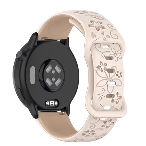 [Asvufeyy] �V���R���o���h 20mm For Garmin Vivoactive 6/5/Garmin Forerunner 165/165 Music/570 42mm/245/245 Music �Ή� �����x���g�p �\�t�g 2�F�V���R�� �K�[