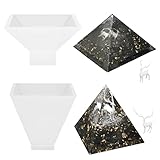 Large Silicone Pyramid Molds for Resin Casting 2 Size, Easy Demold DIY Jewelry Making Home Decoratio