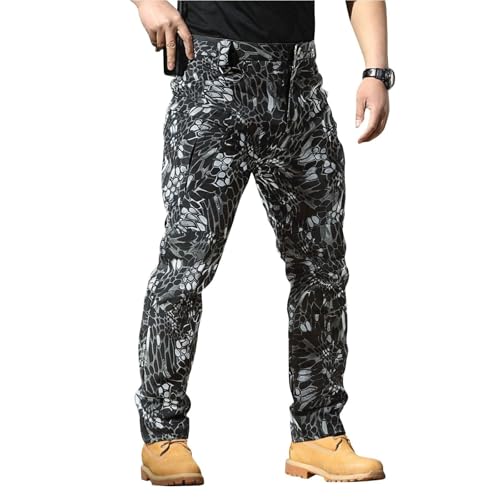 Match Men's Wild Cargo Pants Big and Tall Hiking Pants Mens Men's Tactical Pant Stretch Ripstop with Multi Pockets Water Resistant Gusseted Work Cargo Pant