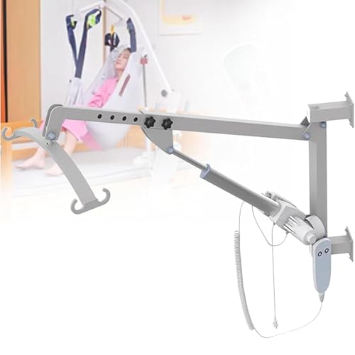 Elektryczny podnośnik pacjenta, elektryczny podnośnik pacjenta składany hydrauliczny do przenoszenia ciała z średnim pasem U, zasilany baterią, nośność 150 kg