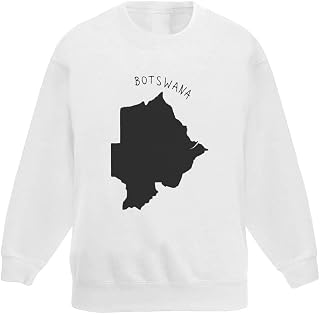 Azeeda 'Botswana Country' Kid's Sweatshirt/Jumper (7-8 Years) (KW00030465)
