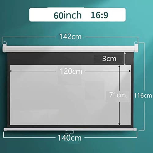 Pantalla de proyección manual 60 pulgadas 16:9 miniatura 7