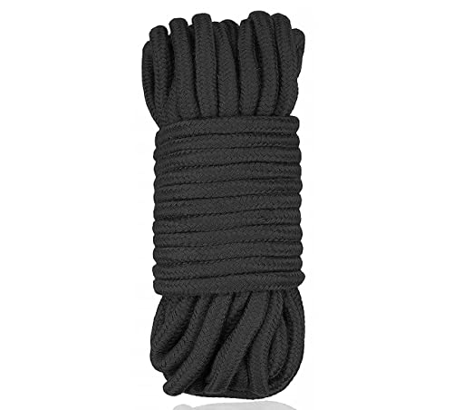 U/B Lifetore Soft Rope Cord,2Pack Soft Rope 10 M/33 Feet 8 Mm All Purpose Rope Craft Rope (One Pack - Black) #TOP9