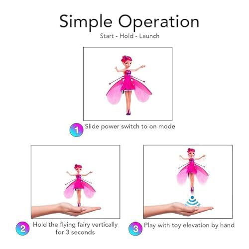 Image of Magic Flying Fairy Princess Doll | Sky Dancer Flying Butterfly Elf Toy | Infrared Induction & Light-Up Remote Control | Fun Game for Kids | Christmas Birthday Party Gift