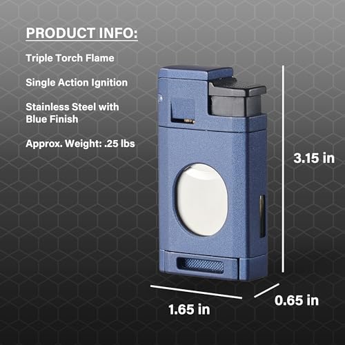 Encendedor triple antorcha Visol con cortador integrado miniatura 3