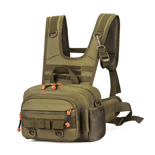 Bolsa táctica de pecho Molle mochila delantera de senderismo para hombre
