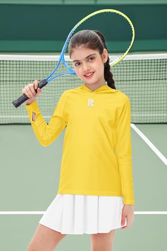 Image of Remimi Kids Sun Shirt Rash Guard Quick Dry Sun Protection Athletic Hoodie Hiking Shirts 3-12 Years
