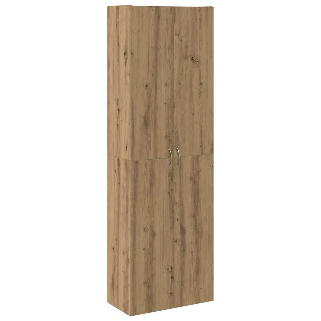 vidaXL Highboard Artisan Oak 60x32x190 cm Engineered Wood, sideboard, storage cabinet, side board, cabinet, side cabinet, tall cabinet, high sideboard — image 1