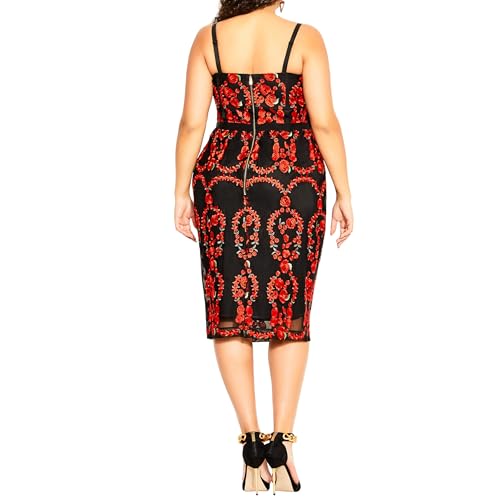 Image of City Chic Women's Plus Size Dress Dolce Rose Ff