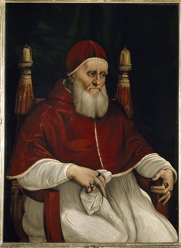 Tableau Portrait de Jules II pour Décoration Chambre et Salon Cosy Grand Format 60x90