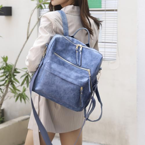 Image of Women's Fashion Backpack Purse for Women Leather Multipurpose Design Ladies Shoulder Bag Travel bag Satchel Handbags