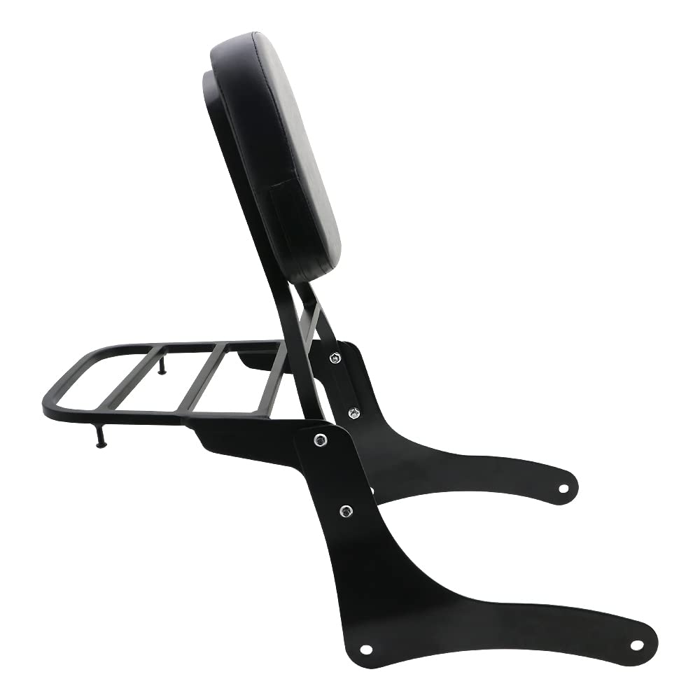 Accessori moto Sissy Bar Schienale Con Portapacchi Pad Compatibile Per Kawasaki Vulcan 900 VN900 Custom Classic 1996-2023