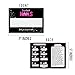 Handmade Acrylic Press On Nails Display Card | 5x7” 30 pk | w/Application Aftercare Instructions Inserts Hot Pink & Black Add to Your Bags to Display Nails