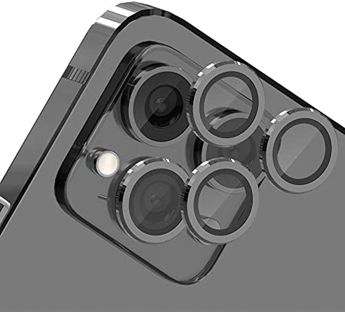 Traboto Camera Lens Protector for iphone 12 pro 6.1 inch,Premium HD Tempered Glass Aluminum Alloy Lens Screen Stiker Cover FilmCamera Lens Cover Full Scratch Protection
