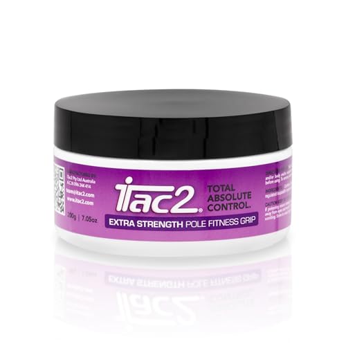 iTac2 Extra Strength Pole Grip (200g / 7.05oz) Long-Lasting Beeswax Grip Aid for Pole Dancing Aerial Silks Fitness & Sports Natural Waterproof Anti-Slip Formula for Dry Hands